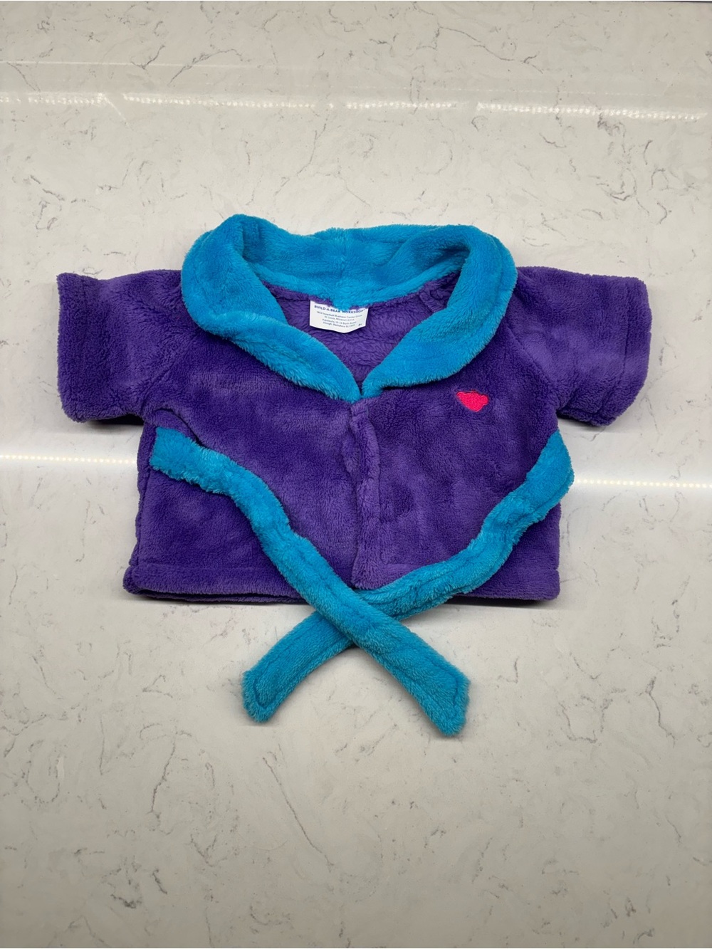 Build a Bear BABW Purple & Teal Robe Coverup Bath Spa  for Plush 2017